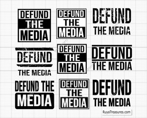 Defund The Media Svg