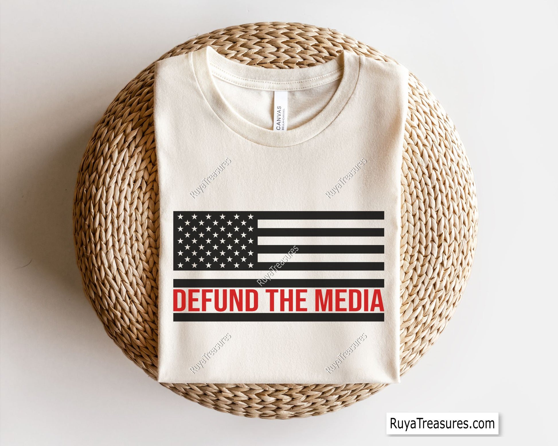 Defund the Media Flag Svg