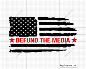 Defund the Media  Svg