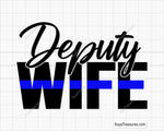 Deputy Wife Blue Line Svg