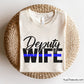 Deputy Wife Blue Line Svg