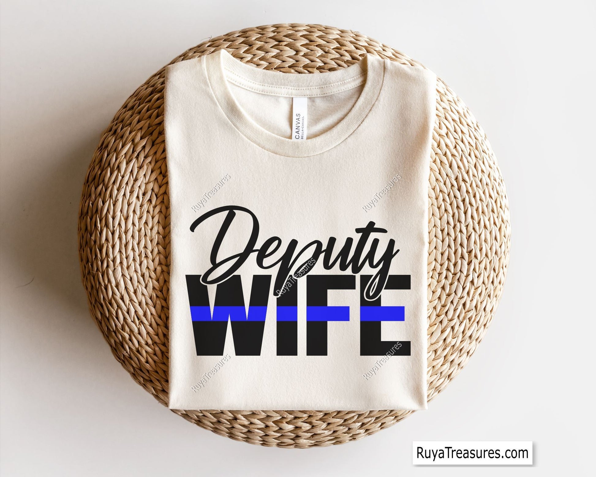 Deputy Wife Blue Line Svg