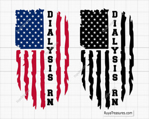 Dialysis Rn Flag Svg