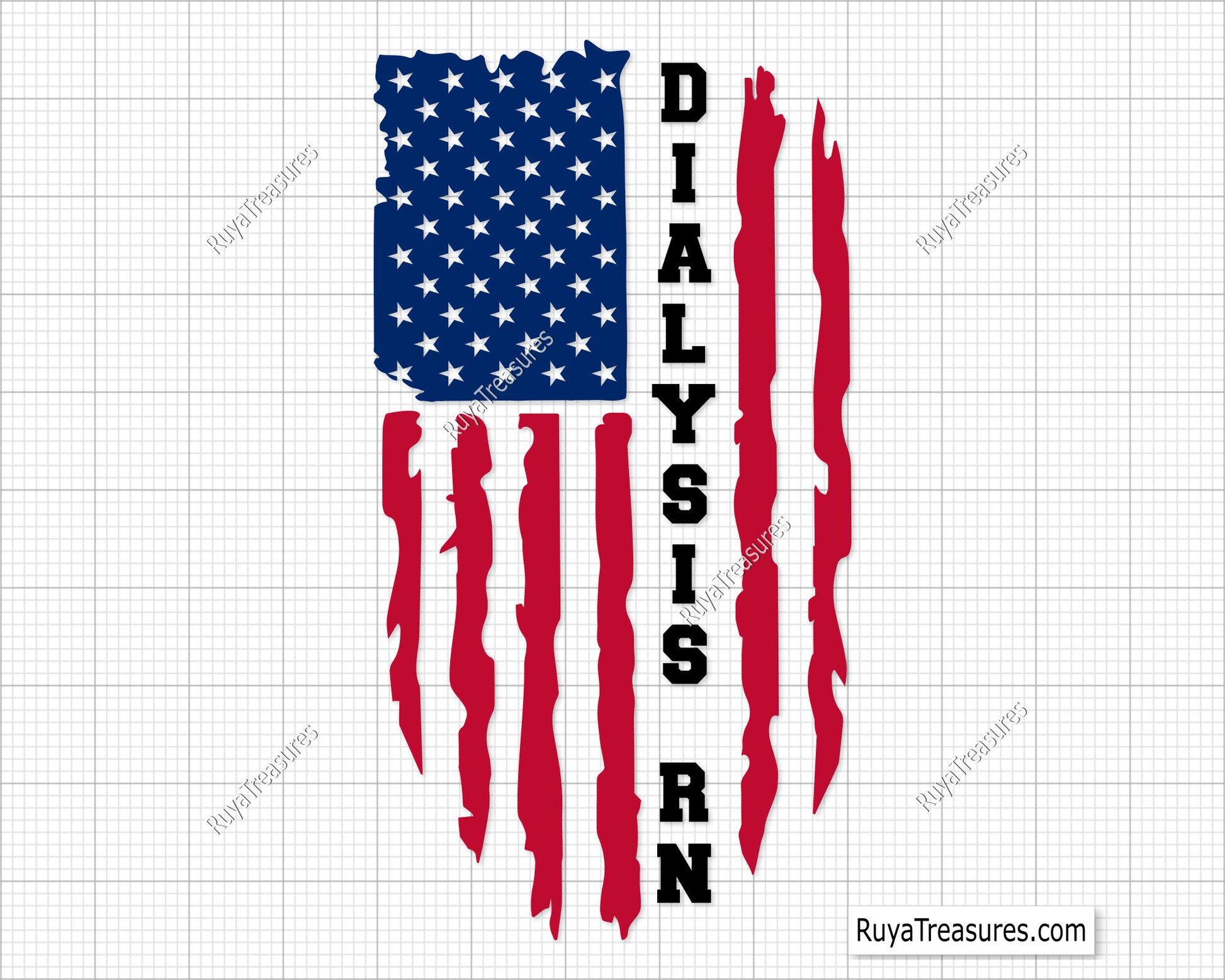 Dialysis Rn Flag Svg