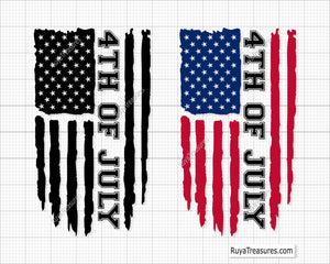 4th of July Flag Svg