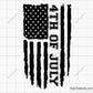 Distressed American Flag 4th Of July Svg Png