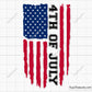 Distressed American Flag 4th Of July Svg Png