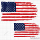 Distressed American Flag Svg