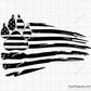 Dog Paw American Flag Svg