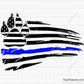 Dog Paw American Flag Svg