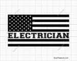 Electrician Flag Svg