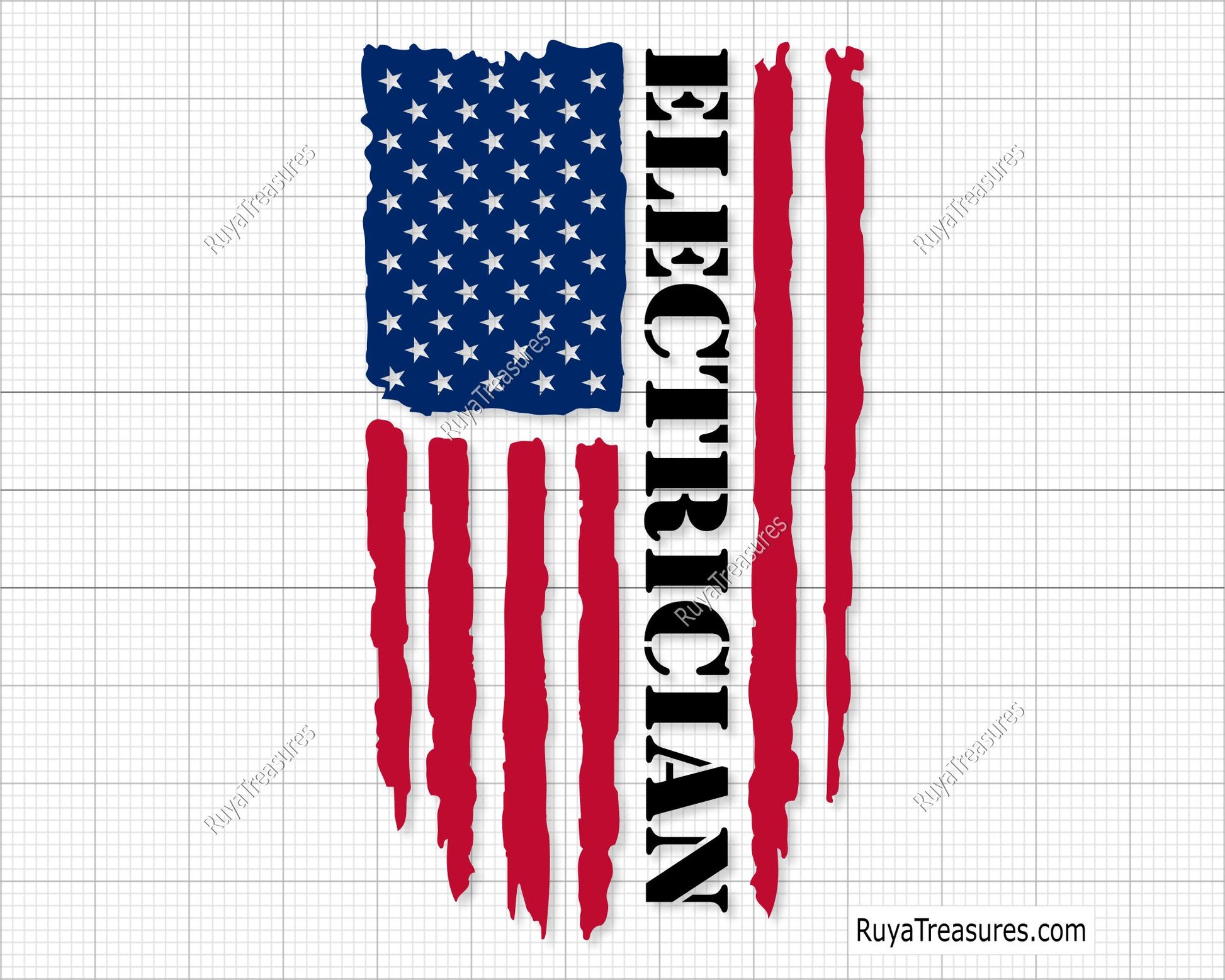 Electrician Flag svg 