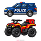 Emergency Vehicle PNG Bundle, First Responder Clipart Collection