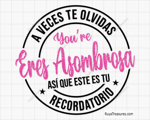 Eres Asombrosa Svg