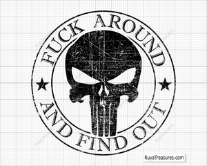 FAAFO Punisher Flag Png