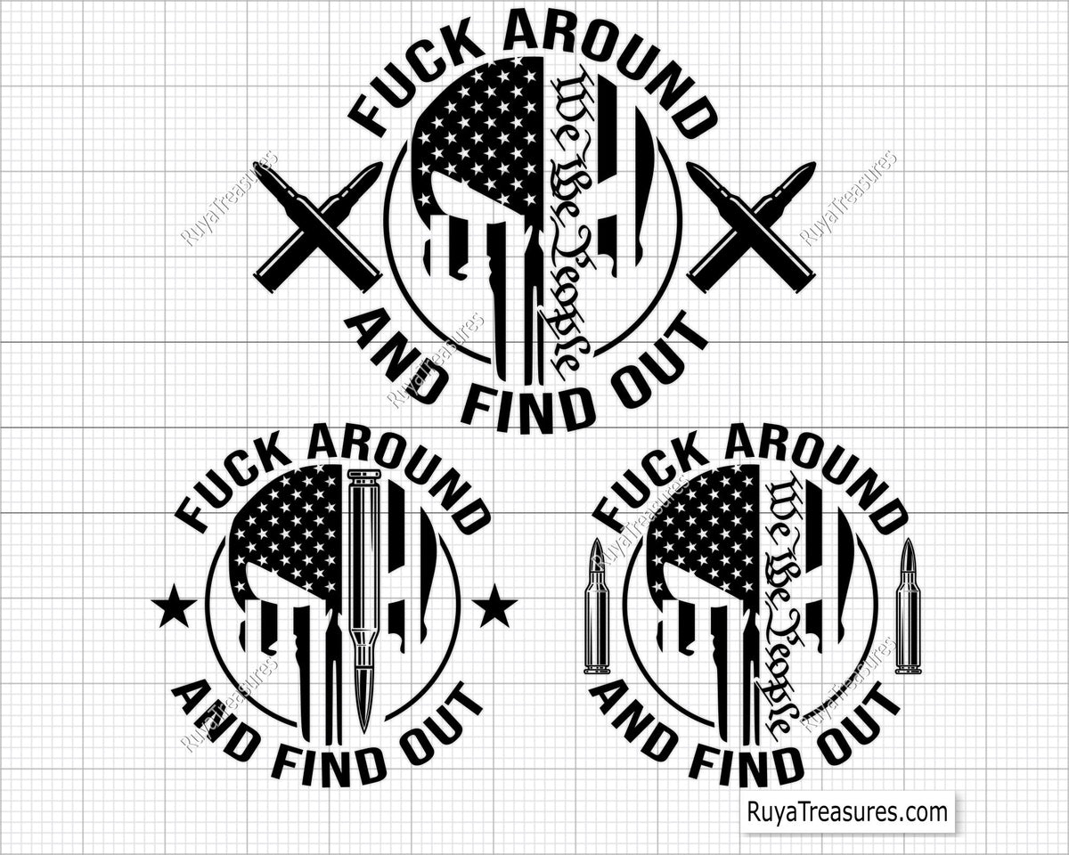 FAAFO Punisher Flag svg