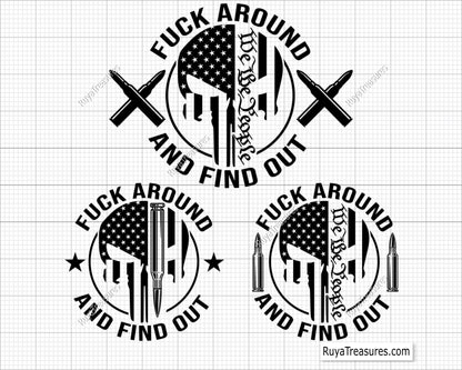 FAAFO Punisher Flag svg