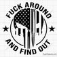 FAAFO Punisher Flag svg