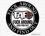 FAFO Fuck Around Find Out Crosshair Svg