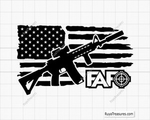 FAFO Fuck Around Find Out Crosshair Svg