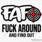 FAFO Fuck Around Find out Crosshair Svg