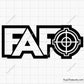 Free Download FAAFO Fuck Around Find out Crosshair Svg
