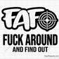 FAFO Fuck Around Find out Crosshair Svg