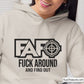 FAFO Target Svg, Fuck Around And Find Out Svg, Shooting Target Svg