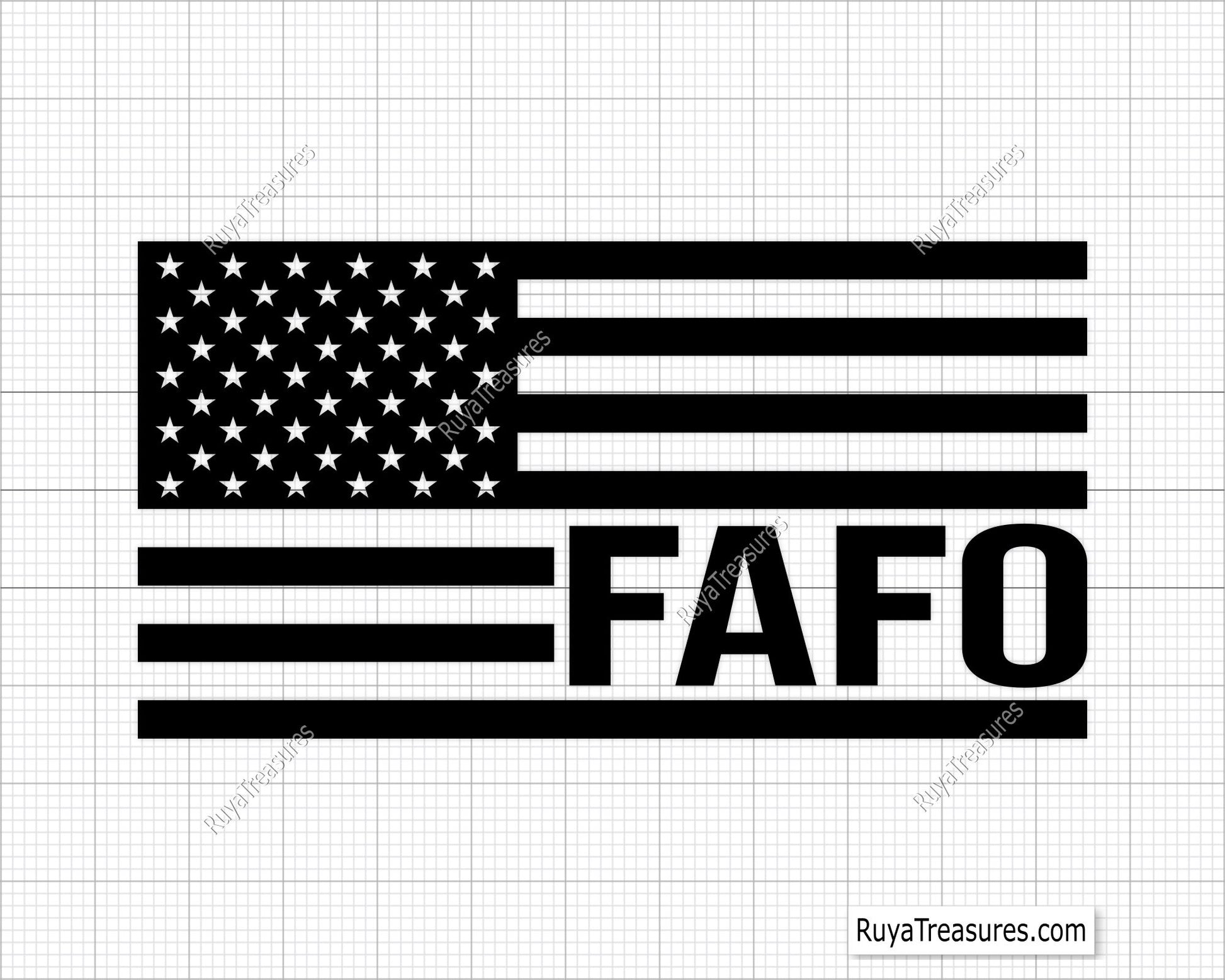 FAAFO American Flag Svg