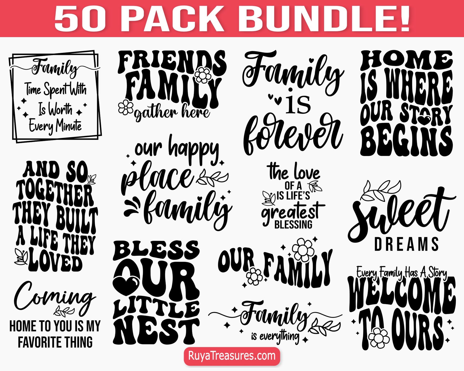 Family Quotes Svg Bundle