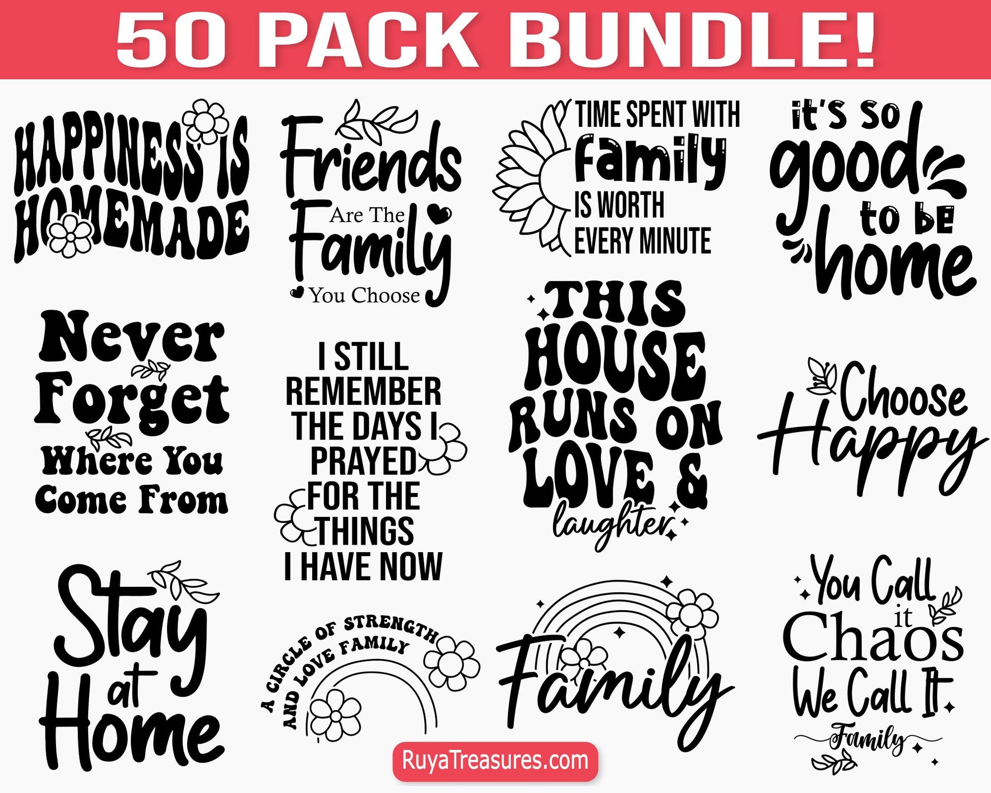 Family Quotes Svg Bundle
