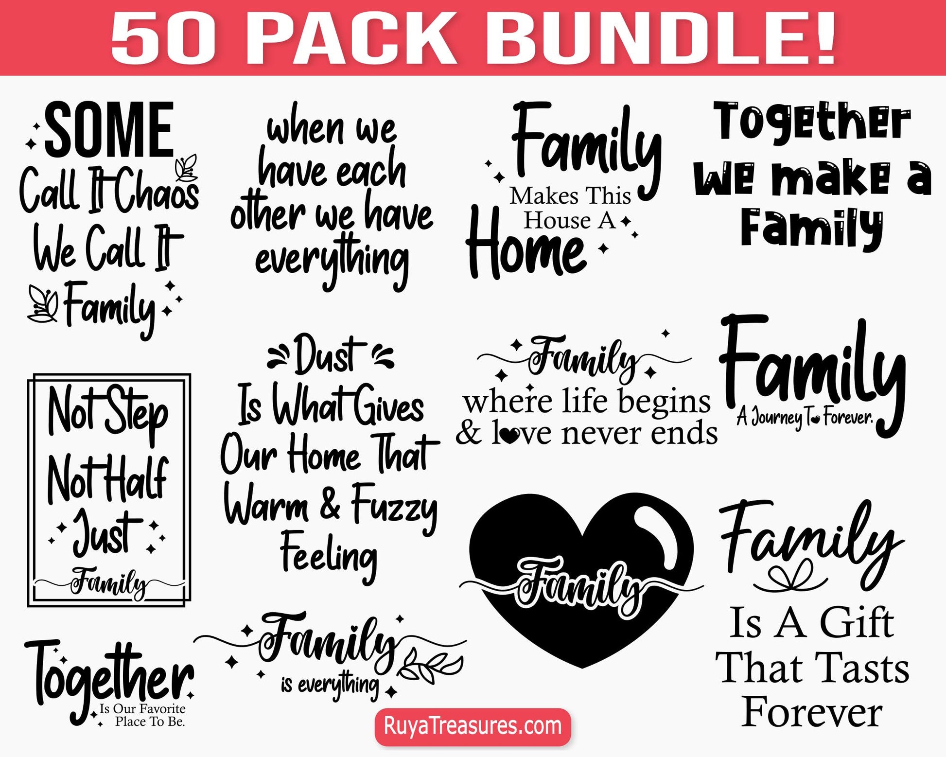 Family Quotes Svg Bundle