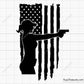 Girl Gun Flag Svg