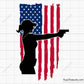 Girl Gun Flag Svg
