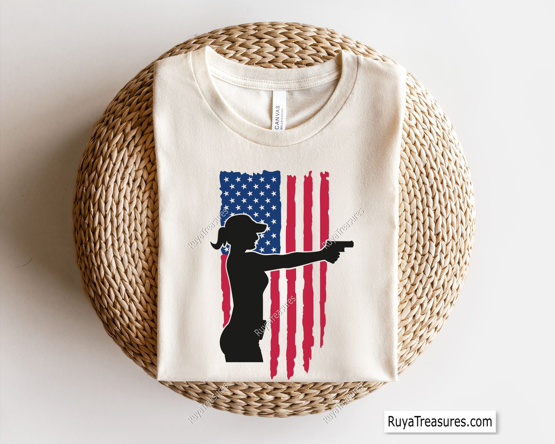 Female Shooting Flag Svg
