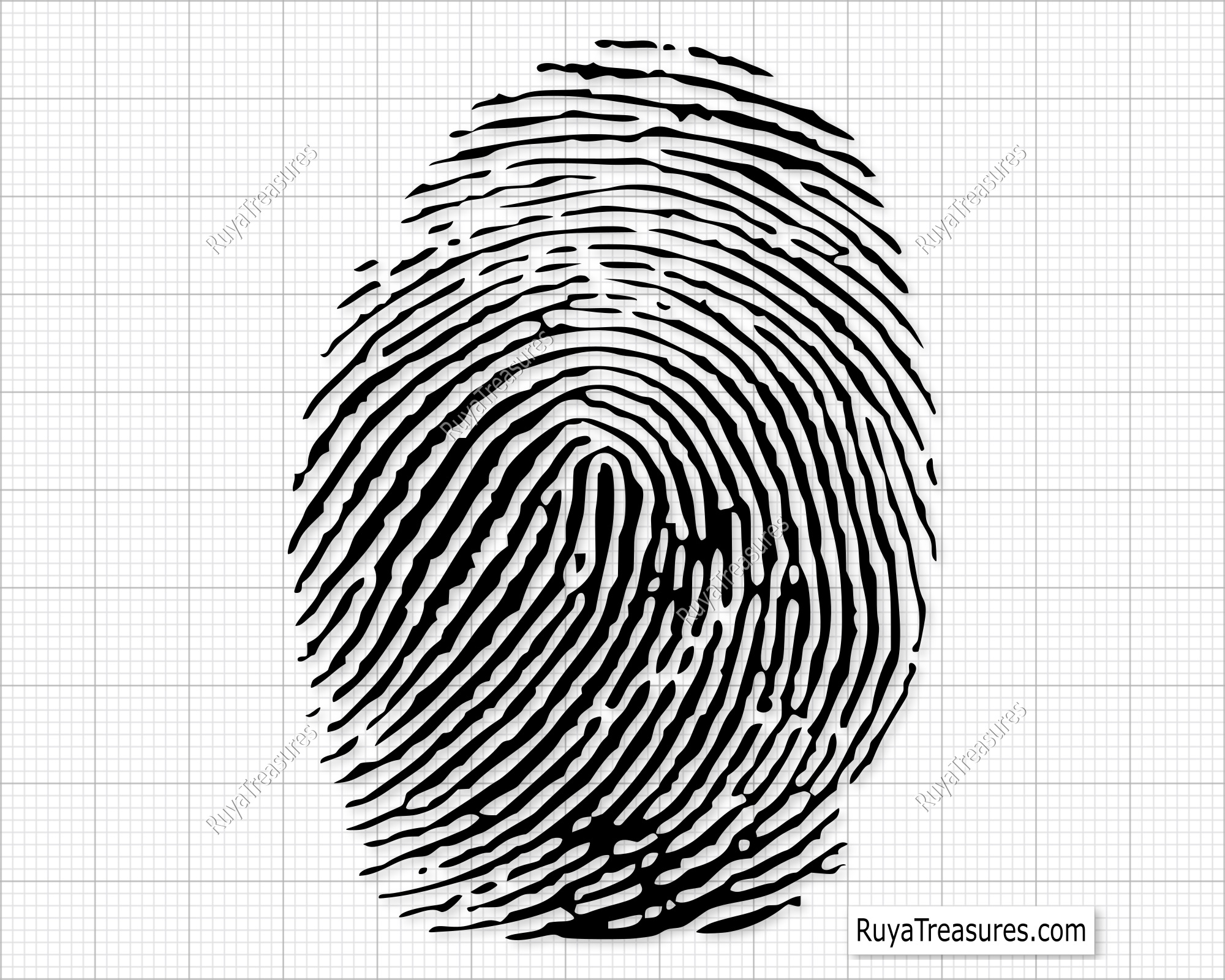 Fingerprint Svg, Biometric Svg, Thumbprint Svg, Fingerprint Eps Dxf