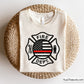thin red line fire dept svg firefighter maltese cross usa flag design for shirts decals and tribute projects