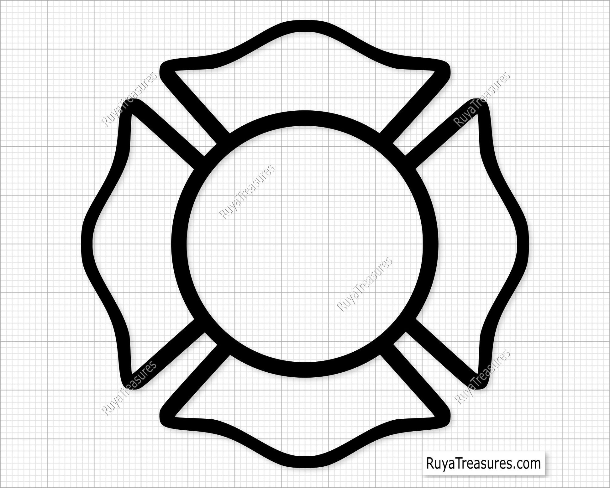 fire dept badge bundle svg firefighter maltese cross set with tools hydrant ladder for shirts decals engraving and custom projects