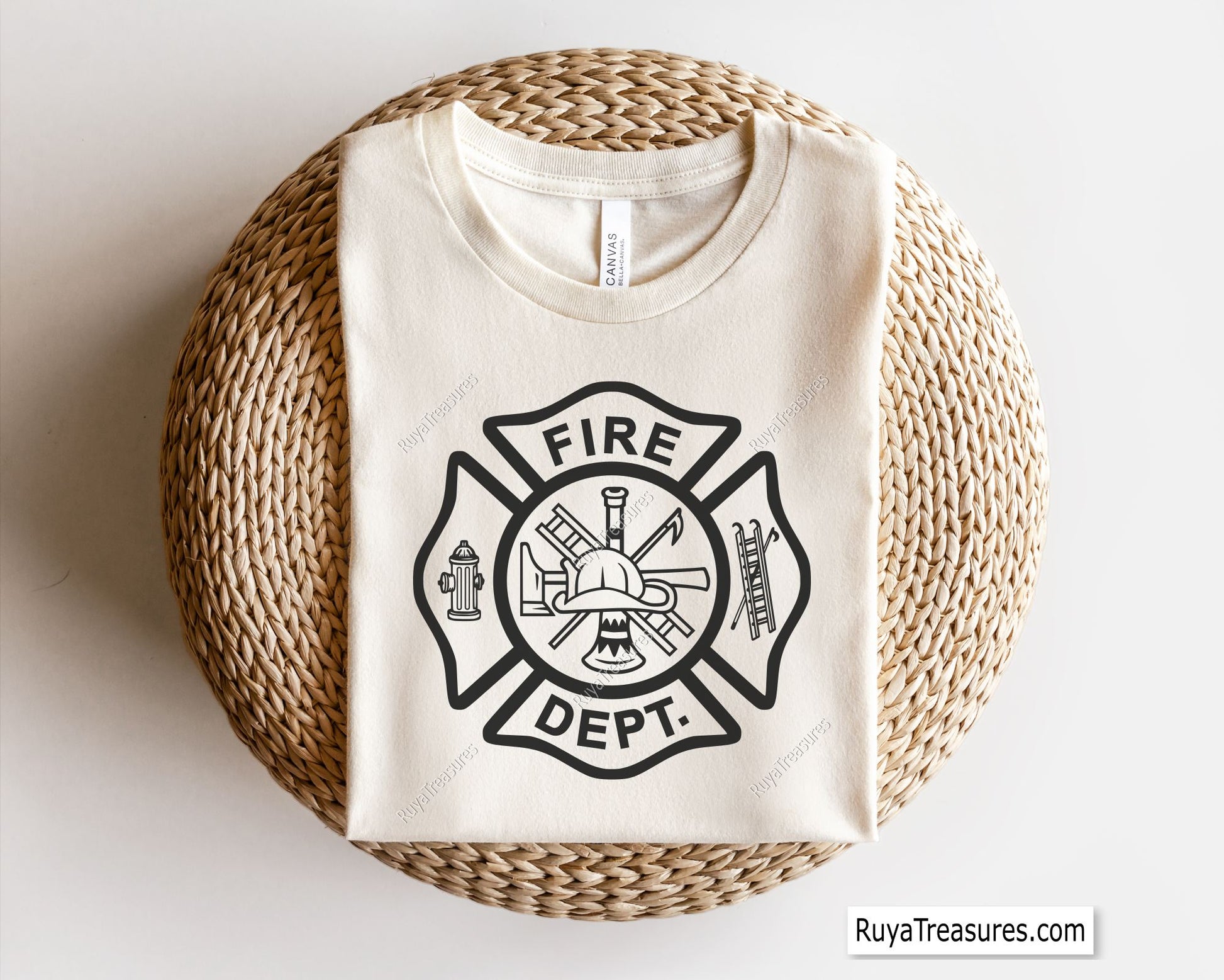 fire dept svg bundle with firefighter maltese cross template tools design for shirts decals and engraving