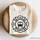Free Fire Dept Truck Svg Png, Firefighter Maltese Cross With Fire Truck Design