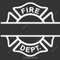 white firefighter badge template svg with maltese cross blank and detailed designs for dark shirts decals engraving and custom use