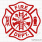 firefighter badge template svg set with maltese cross blank and filled designs for custom shirts decals engraving and personalization