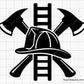 firefighter badge bundle svg fire dept maltese cross with tools hydrant ladder helmet for shirts decals engraving and custom projects