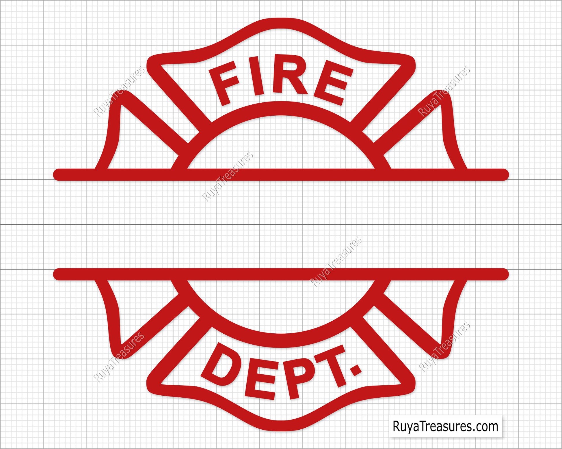 firefighter fire dept badge svg maltese cross design with firefighter tools for shirts decals and engraving