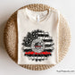firefighter sunflower badge with thin red line and fire dept emblem for shirts decals gifts and firefighter support designs