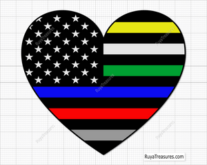 First Responders Flag Svg