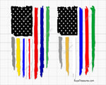 First Responders USA Flag Svg