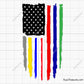 First Responders USA Flag Svg