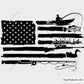 Fishing and Hunting Flag Svg Png