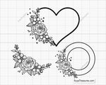 Floral Wreath Svg